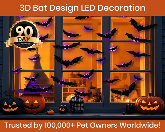 🔥Halloween 50% off 🎃3D Bat LED Wall Light Decor 🦇✨ – Easy Installation | Soft LED Glow for Living Room/Bedroom Festive Vibe