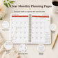 🐮Highland Cow (2026-2030) 5-year Calendar 📅annual calendar planning, month labels