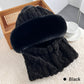 Women's Winter Warm Windproof Plush Scarf Hat