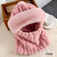 Women's Winter Warm Windproof Plush Scarf Hat