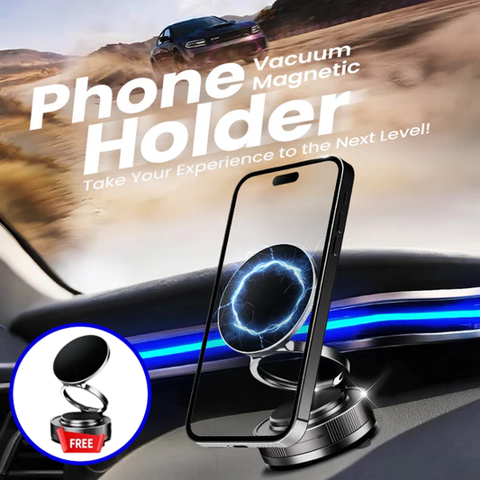 🔥LAST DAY -BUY 1 GET 1 FREE🔥🔄360° Adjustable Vacuum Magnetic Phone Holder