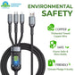 🔥Last Day 50% Off🔥 - 100W Fast Charging 3-in-1 Glow-in-the-Dark Data Cable