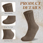 💥Christmas SALE 50% OFF✨5 Pairs Women's Solid Mid-calf Cozy Socks
