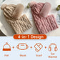 Women's Winter Warm Windproof Plush Scarf Hat