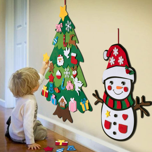 🎁Gift for Kids 50% OFF🎄🎅DIY Christmas Tree with Detachable Ornaments