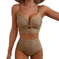 💐🏆#1 Best Seller 50% Off💕Women's Push Up High Waist Bikini