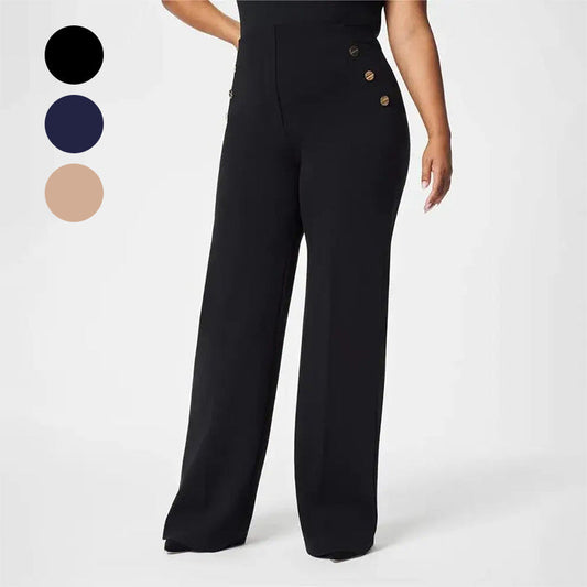 💖Big Sale 60% Off💖Three lengths available🎁Spring High Stretch High Waist Wide Leg Trousers