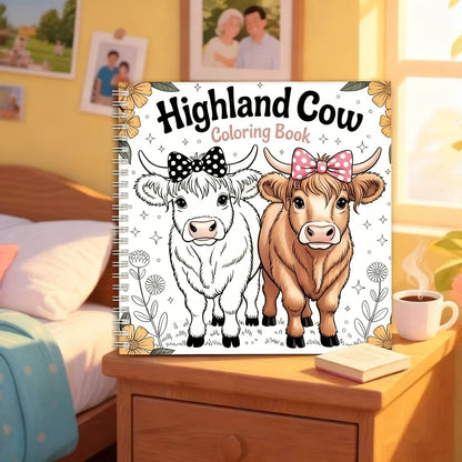 🔥New Year Big Sales 50% Off🐮Highland Cow Coloring Book