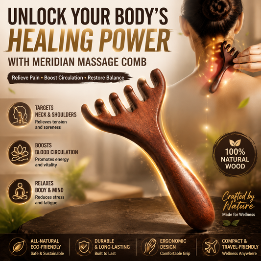 🔥 BUY 1 GET 1 FREE! ✨Six-claw Meridian Massage Comb🌿💆‍♀️
