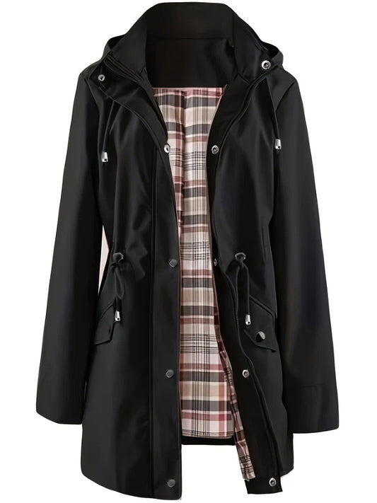 🔥Limited Hot Sale 50% OFF🎁🧥3-in-1 Plaid Waterproof Jacket for Women– Rain, Wind & Cold, All Covered