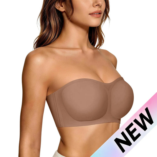 💥Limited Time Offer 60% OFF🥰💞Stay-Put Push-Up Strapless Bra – Seamless, Wireless & Ultra-Comfortable