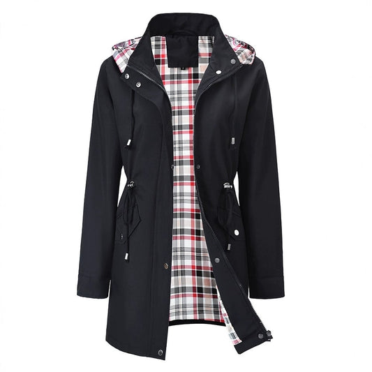 🔥Limited Hot Sale 50% OFF🎁🧥3-in-1 Plaid Waterproof Jacket for Women– Rain, Wind & Cold, All Covered