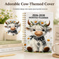 🐮Highland Cow (2026-2030) 5-year Calendar 📅annual calendar planning, month labels