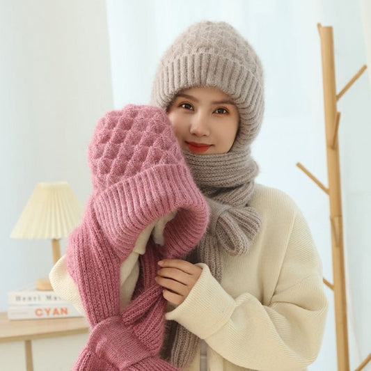 🔥🎅EARLY CHRISTMAS SALE -49% OFF 🎄-Winter Versatile Knitted Hooded Scarf for Women