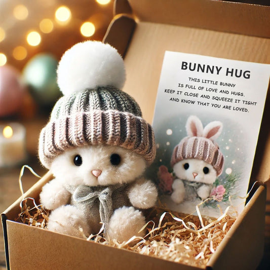 🔥LAST DAY PROMOTION -50%OFF🐇 Handmade Mini Bunny Hug Cute Easter Gift🎁