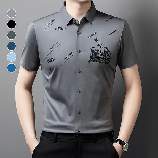 🔥HOT SALE 49% OFF🔥Men's Business Short Sleeves Button Down Shirt