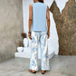 🔥Mother's Day Hot Sale 50% OFF🌺Women’s Trendy Print 2 Piece Outfits Sleeveless Top & Pants