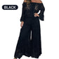 💖Limited Sale 50% OFF💖Women's 2-Piece Set: Lace Top + Wide-Leg Trousers