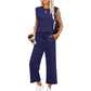 💕 Hot Sale 50% OFF🔥2025 New Women's  Cap Sleeve Top & Wide-Leg Pants 2-Piece Set