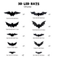 🔥Halloween 50% off 🎃3D Bat LED Wall Light Decor 🦇✨ – Easy Installation | Soft LED Glow for Living Room/Bedroom Festive Vibe