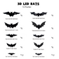 🔥Halloween 50% off 🎃3D Bat LED Wall Light Decor 🦇✨ – Easy Installation | Soft LED Glow for Living Room/Bedroom Festive Vibe