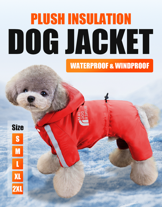 🔥Hot Sale 50%OFF🦺🐕Waterproof Dog Winter Jacket with D-Ring
