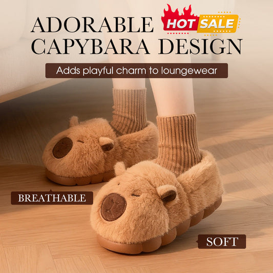 🔥New Year Big Sale 50% OFF🎁 🐾Warm Indoor Non-Slip Capybara Slippers🔥