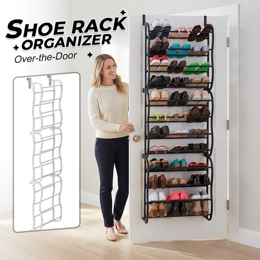 👟 60% OFF NOW! 🏆 Over-the-Door Shoe Rack Organizer – 24 pockets & tool-free install – Fits standard doors, holds up to 24 pairs – perfect for entryway or closet 🚪✨