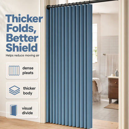 ⏰LIMITED TIME 50% OFF! ⭐No-Drill Magnetic Accordion Door Curtain