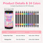 🎁🔥Last day sale 50% OFF!💞10K+ SOLD!🎨✨24 Colours Dual-Ended Nail Art Pens — Fine & Brush Tips, Smooth Ink Flow! Salon-Quality Nails at Home 2💅